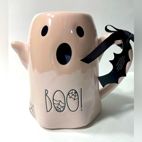 Rae Dunn Other - Rae Dunn - Gorgeously Shiny Halloween  BOO! Ghost Mug w/ Spider Web Accents 💕